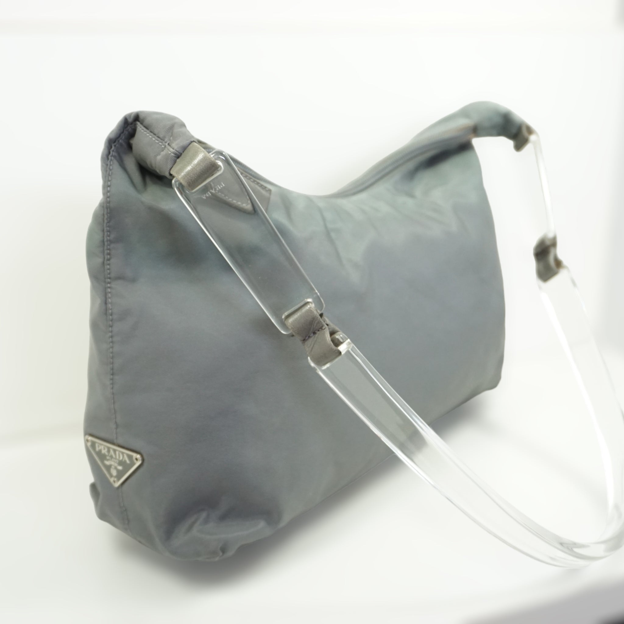 Prada Gray Shoulder Bag