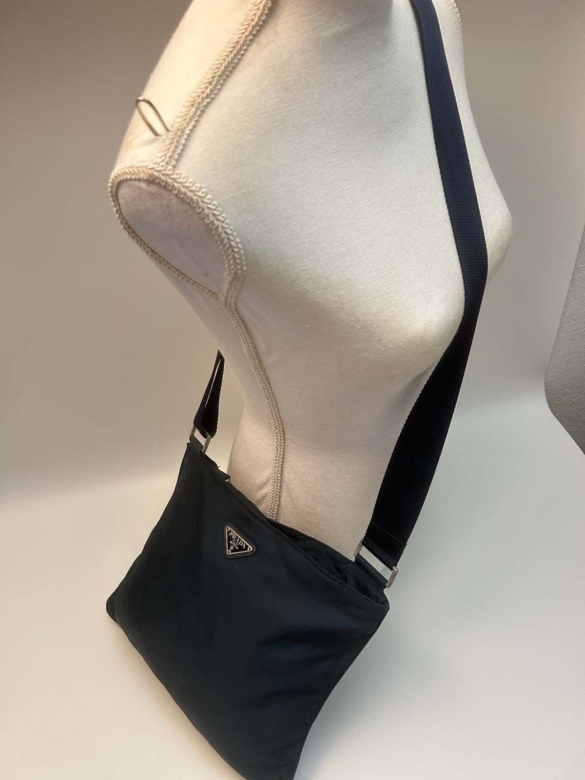 Prada Navy Messenger
