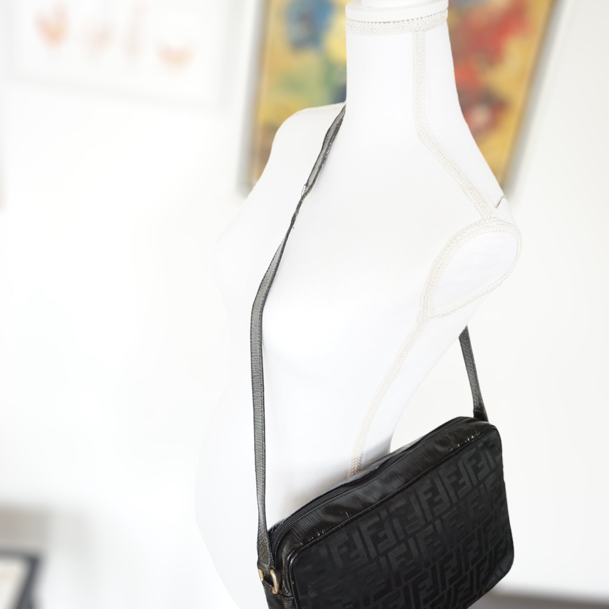 Fendi Sort Crossbody