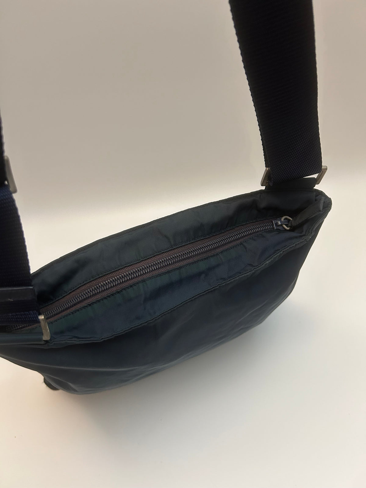 Prada Navy Messenger