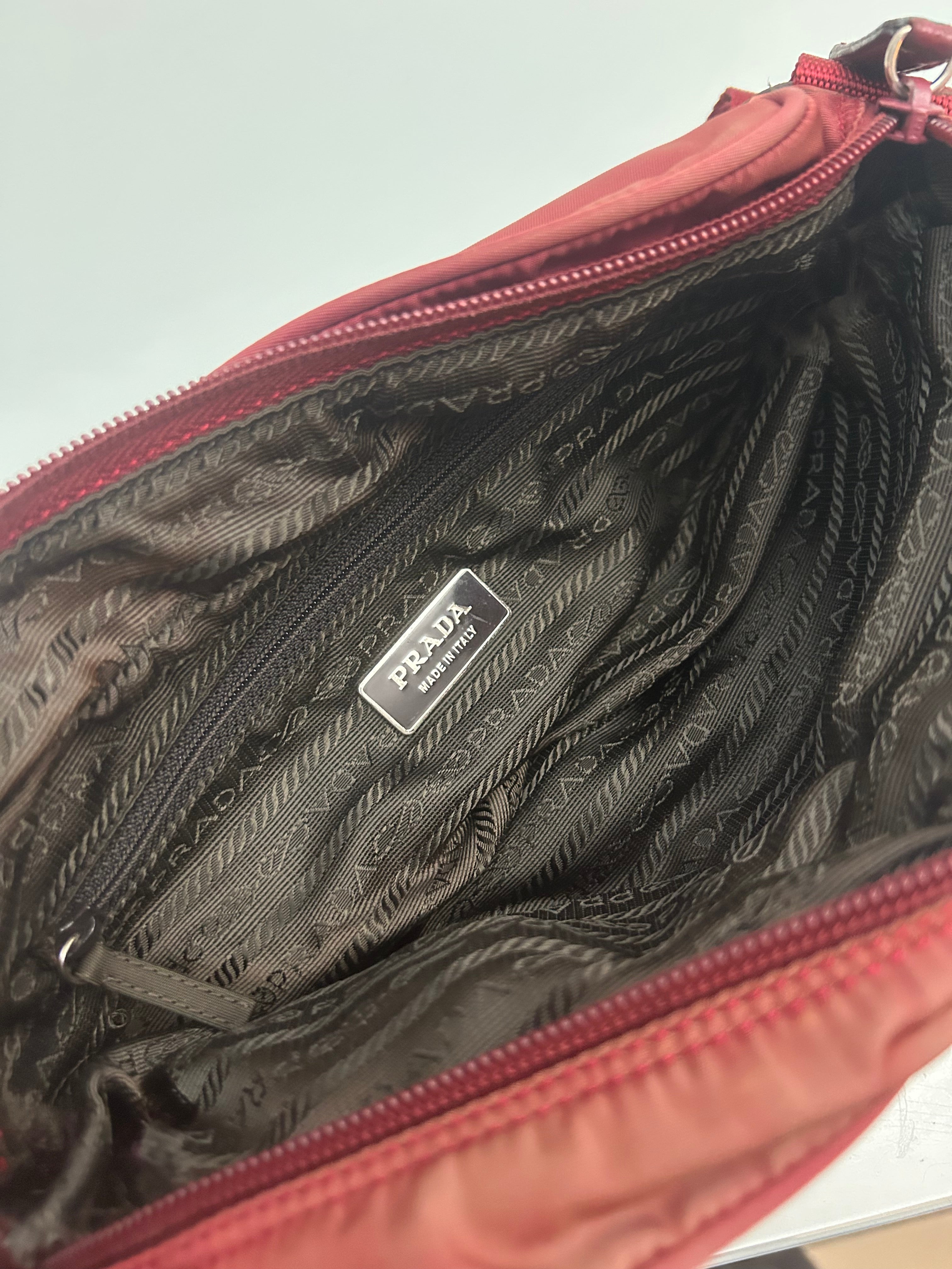 Prada Rød Tessuto crossbody