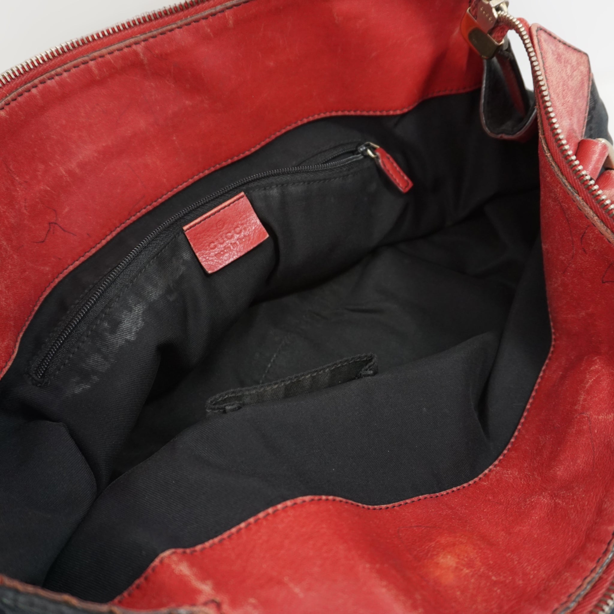 Gucci Sort og Rød Skuldertaske