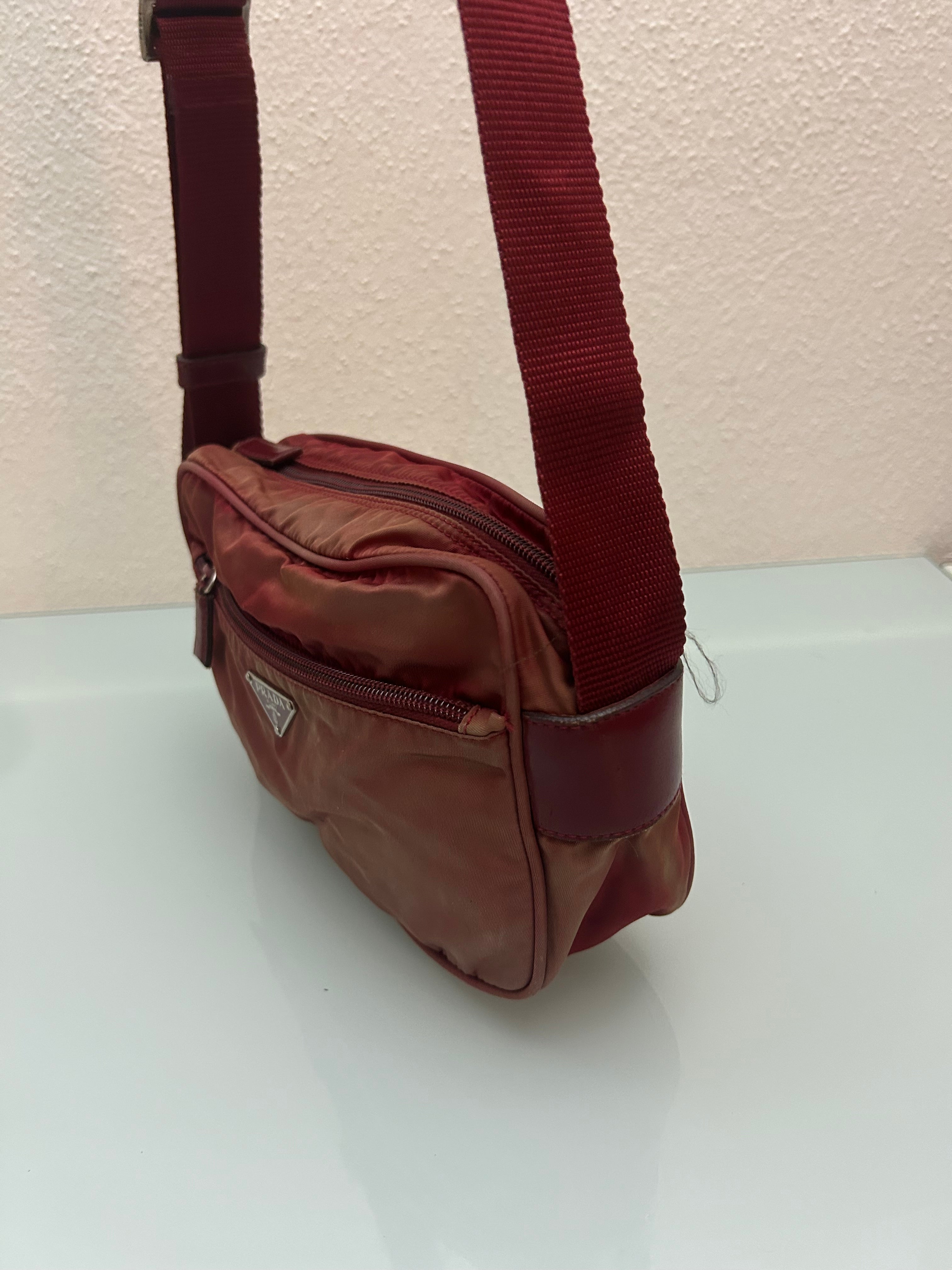 Prada Rød Tessuto crossbody
