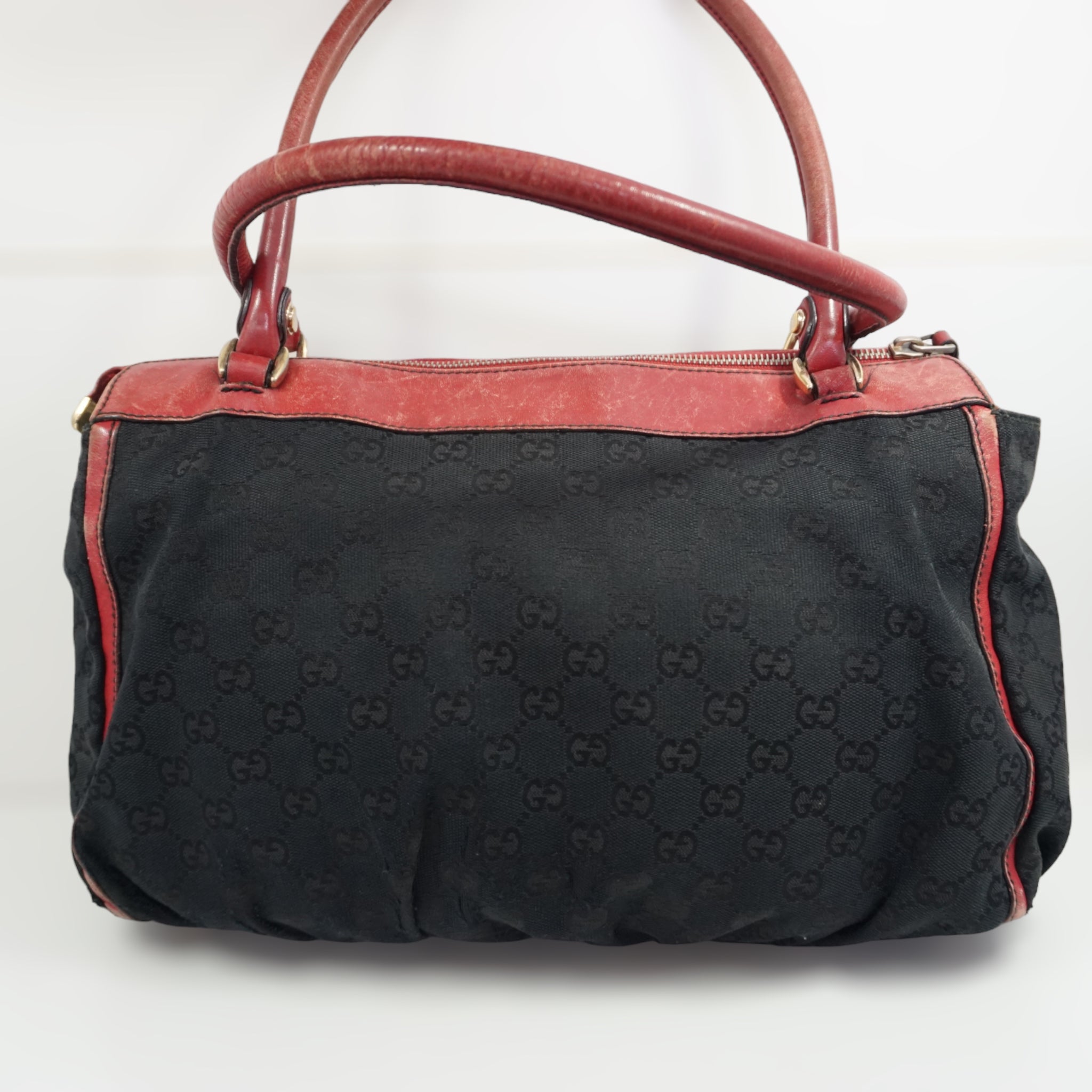 Gucci Sort og Rød Skuldertaske