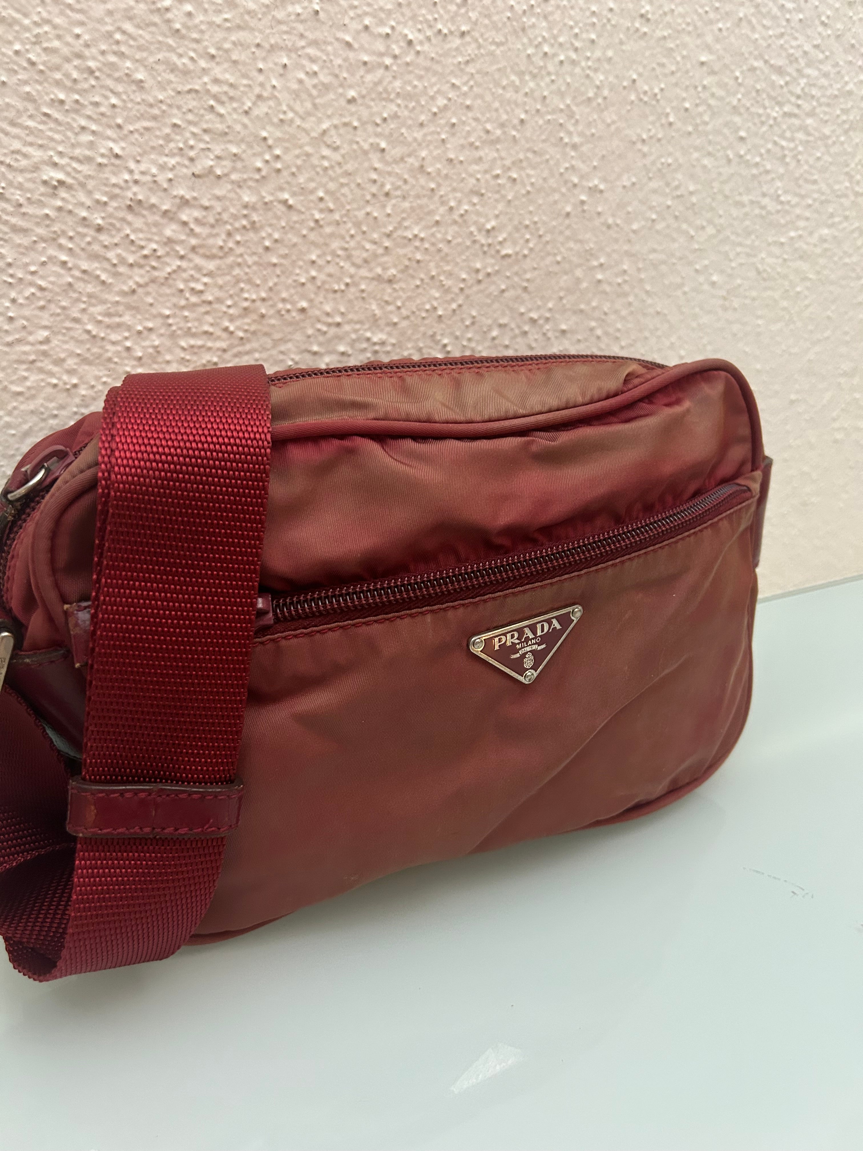 Prada Rød Tessuto crossbody