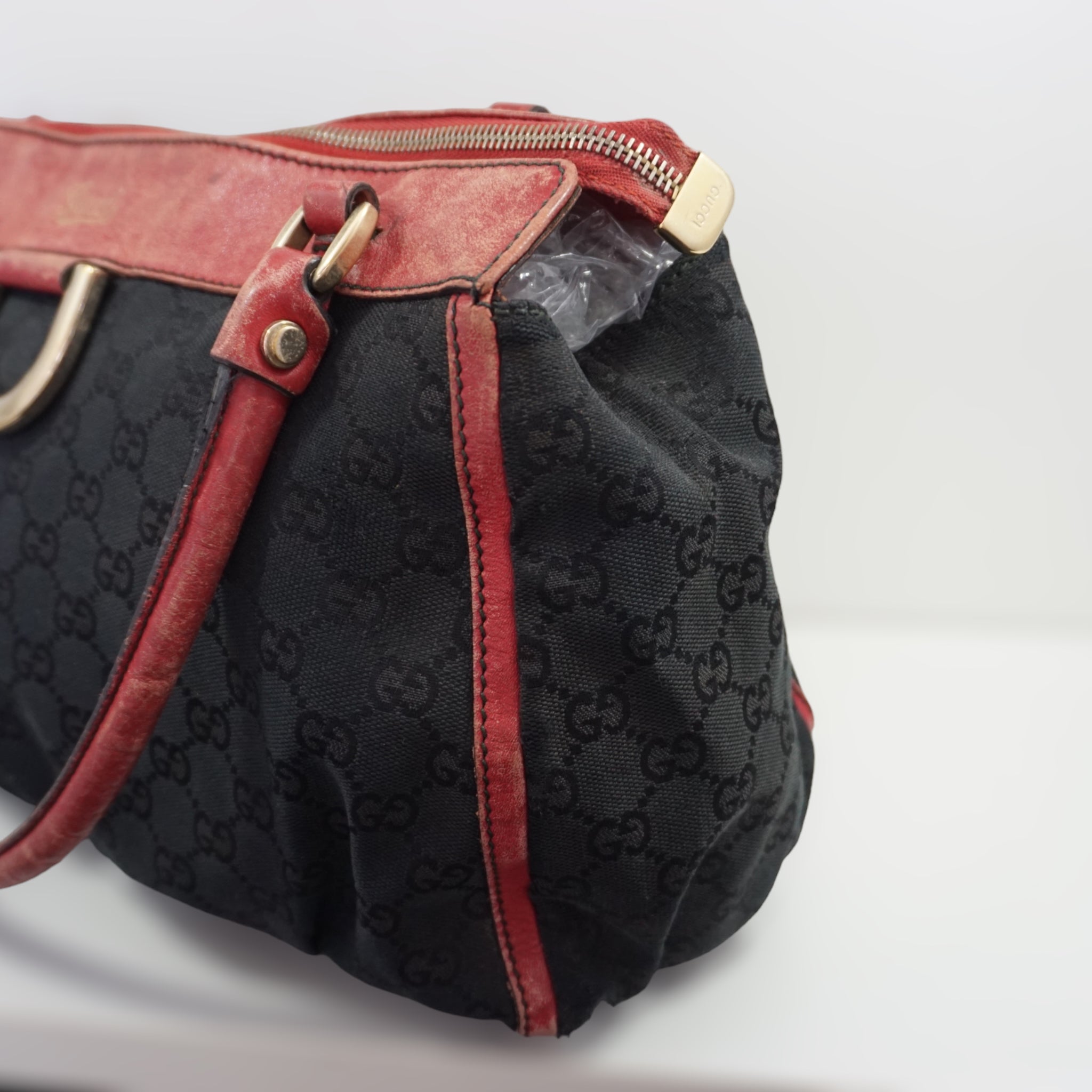 Gucci Sort og Rød Skuldertaske